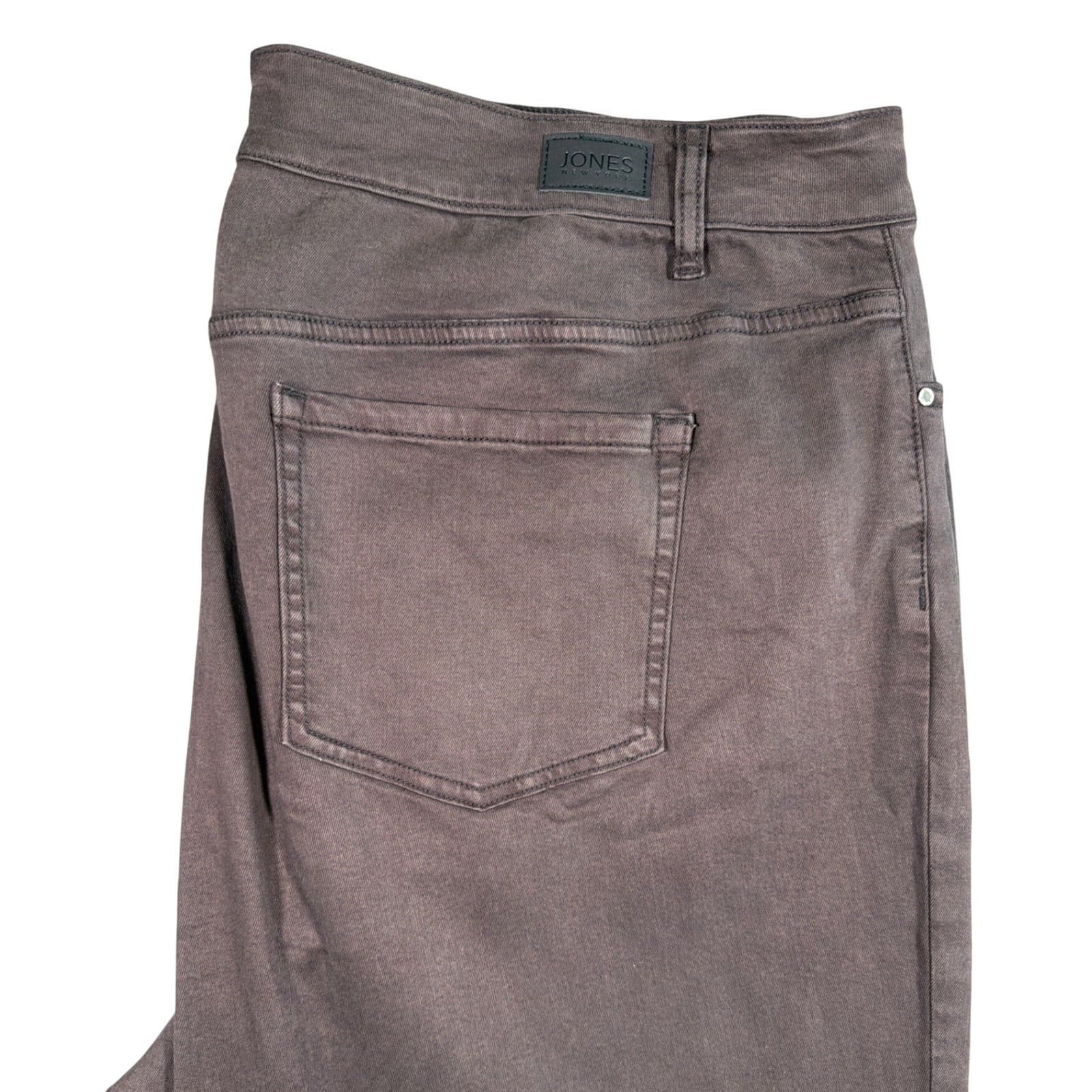 Jones New York Lexington Straight Women 22W Brown Excellent Lyocell Blend Pants - Thumbnail 6