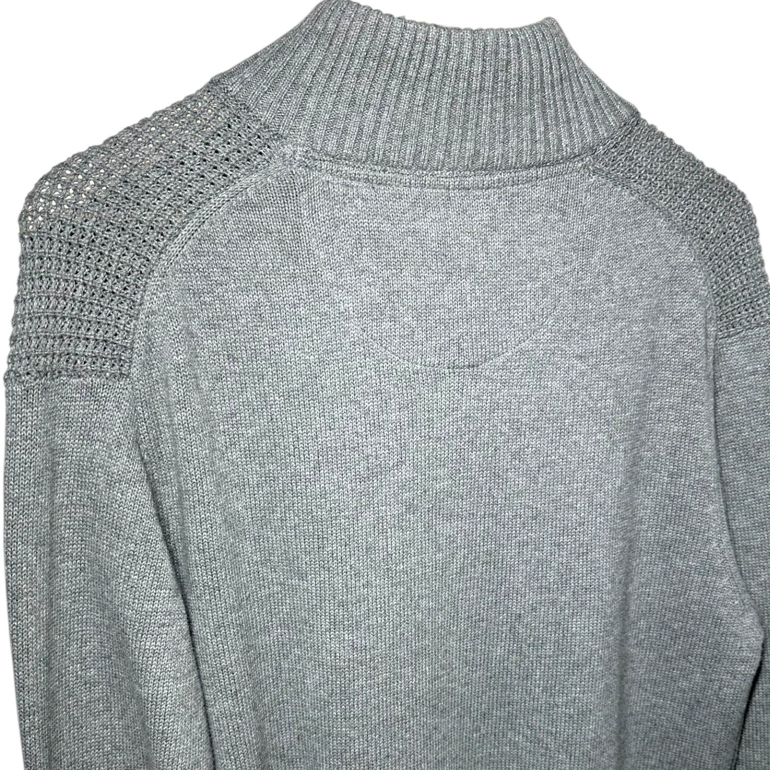 NWT Weatherproof Vintage Men's Mock Neck Pullover Sweater Gray Size M - Thumbnail 6