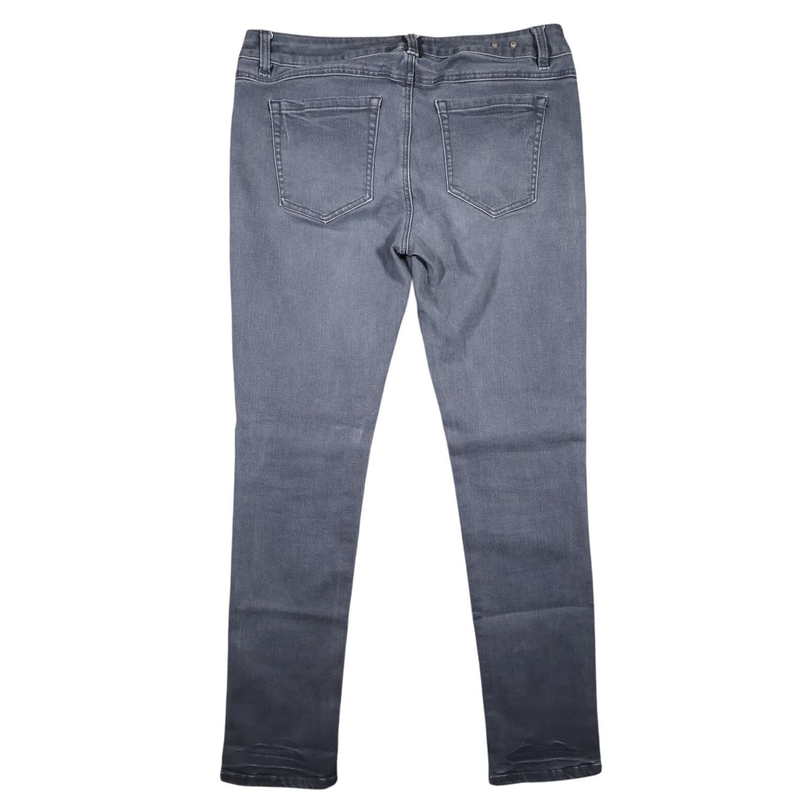 Cabi Slim Boyfriend Jeans Womens 6 Gray Excellent Stretch Denim Casual - Thumbnail 2