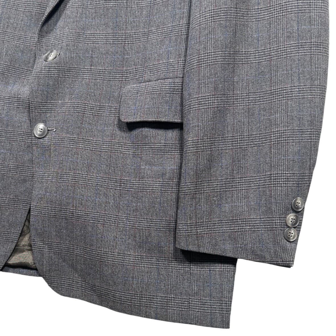 Levi Strauss Business Class Mens Grey Glen Plaid Blazer Sport Coat 40L USA Made - Thumbnail 5