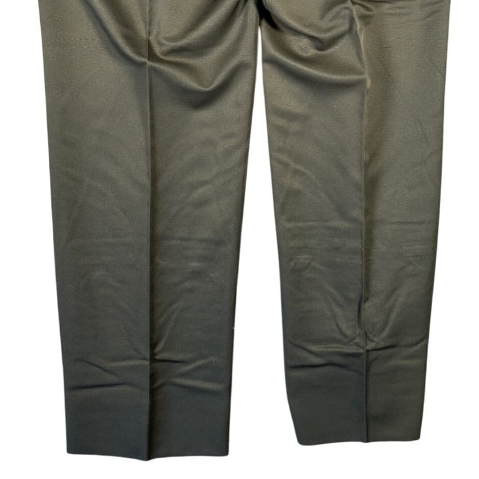 Savane Dress Pants Mens Size 44 Green Pleated Straight Leg 42x33 - Thumbnail 6