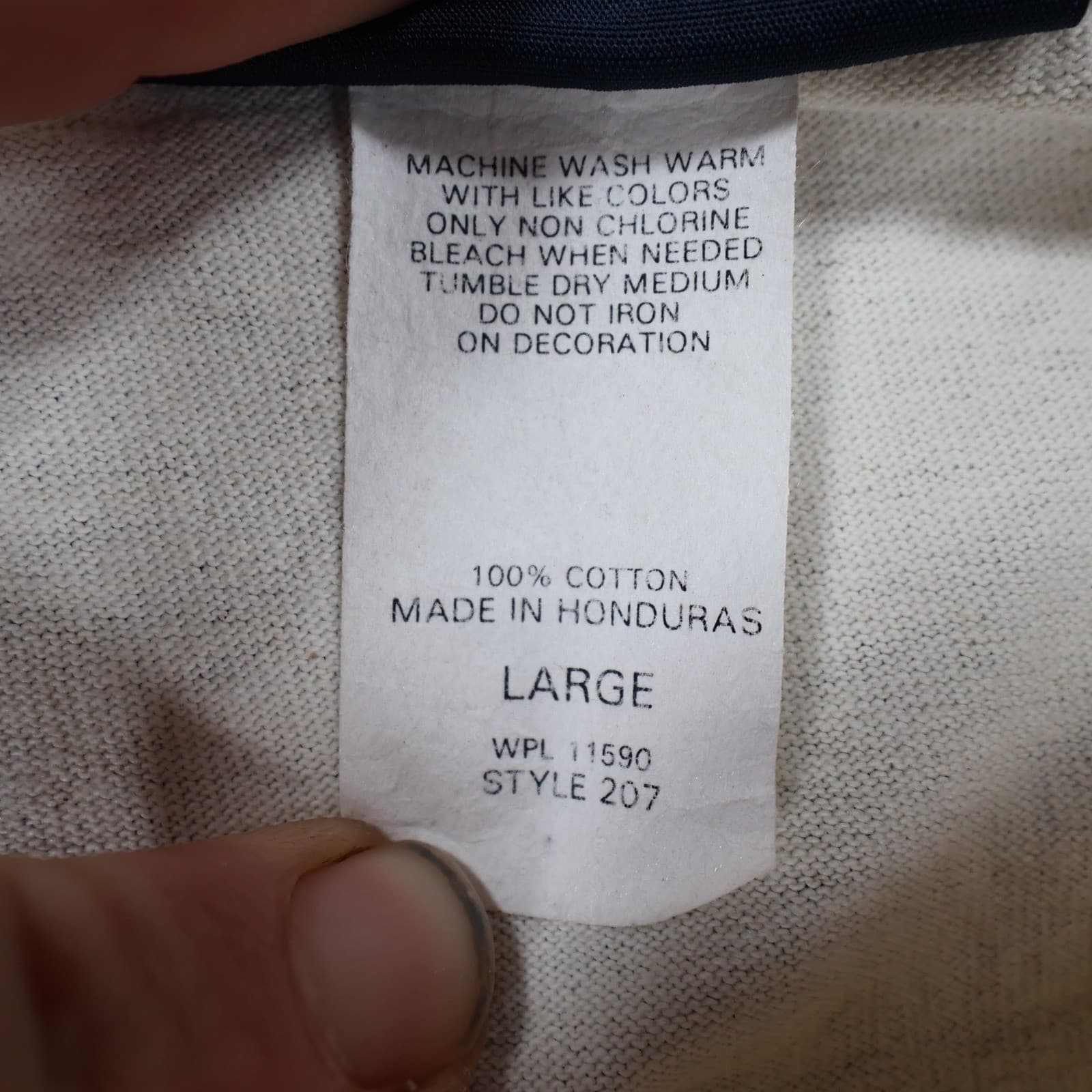 P.S. Gear Division T-Shirt Mens Large Cream Cotton Regular Fit Newport Nautical - Thumbnail 8