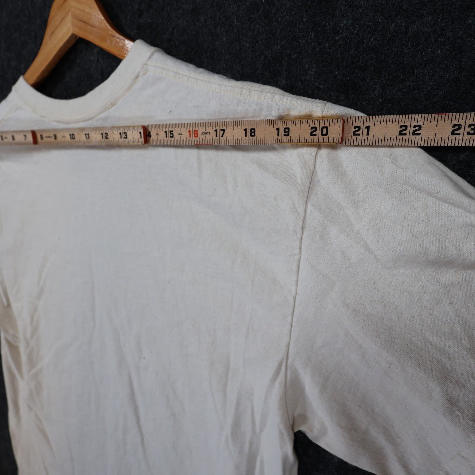 P.S. Gear Division T-Shirt Mens Large Cream Cotton Regular Fit Newport Nautical - Thumbnail 6