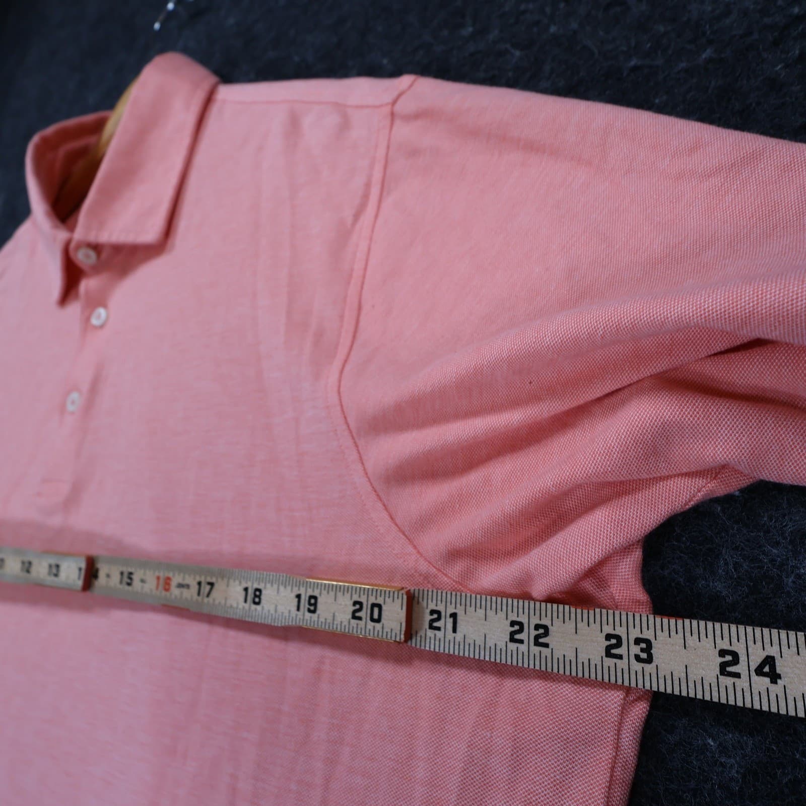 Cremieux Polo Shirt Mens L Pink Pima Cotton Spandex Stretch Classic Casual Golf - Thumbnail 4