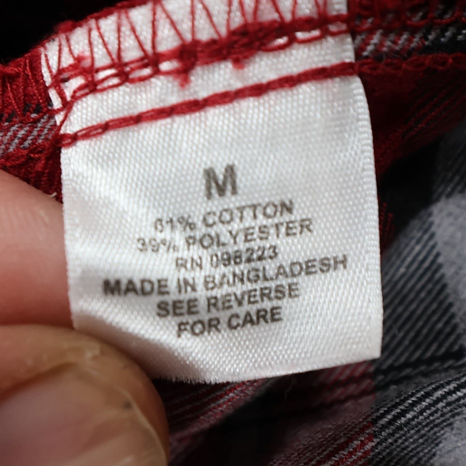 Magellan Outdoors Flannel Shirt Mens M Red Cotton Blend Loose Fit Hunt Gear - Thumbnail 8
