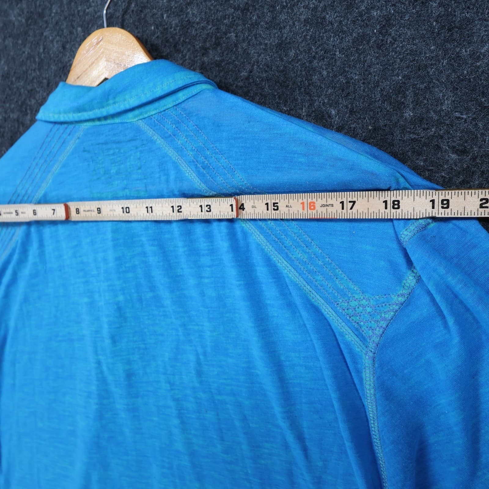 Buckle Black Polo Shirt Mens XL Blue Cotton Polyester Slub Knit Casual BB9187 - Thumbnail 6