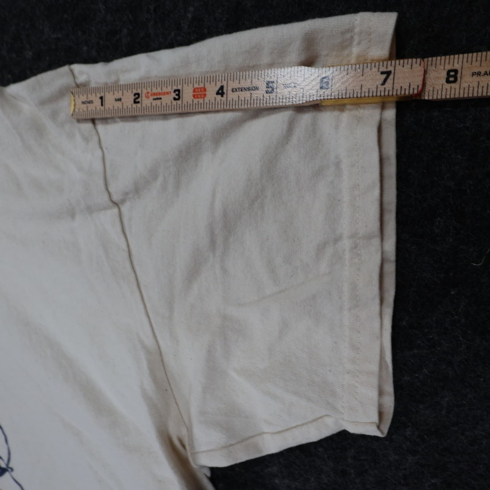 P.S. Gear Division T-Shirt Mens Large Cream Cotton Regular Fit Newport Nautical - Thumbnail 4