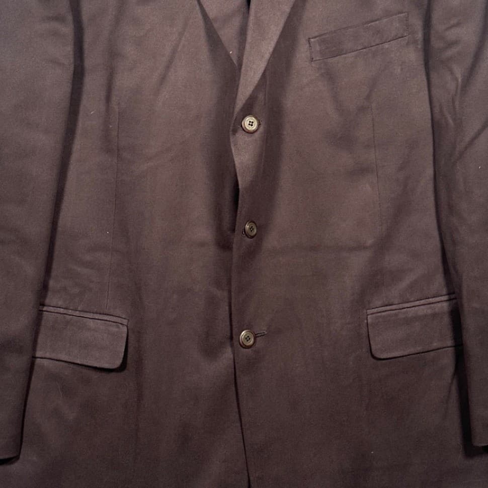Bachrach Blazer Mens 48L Large Brown 3-Button Formal Suit Jacket - Thumbnail 5