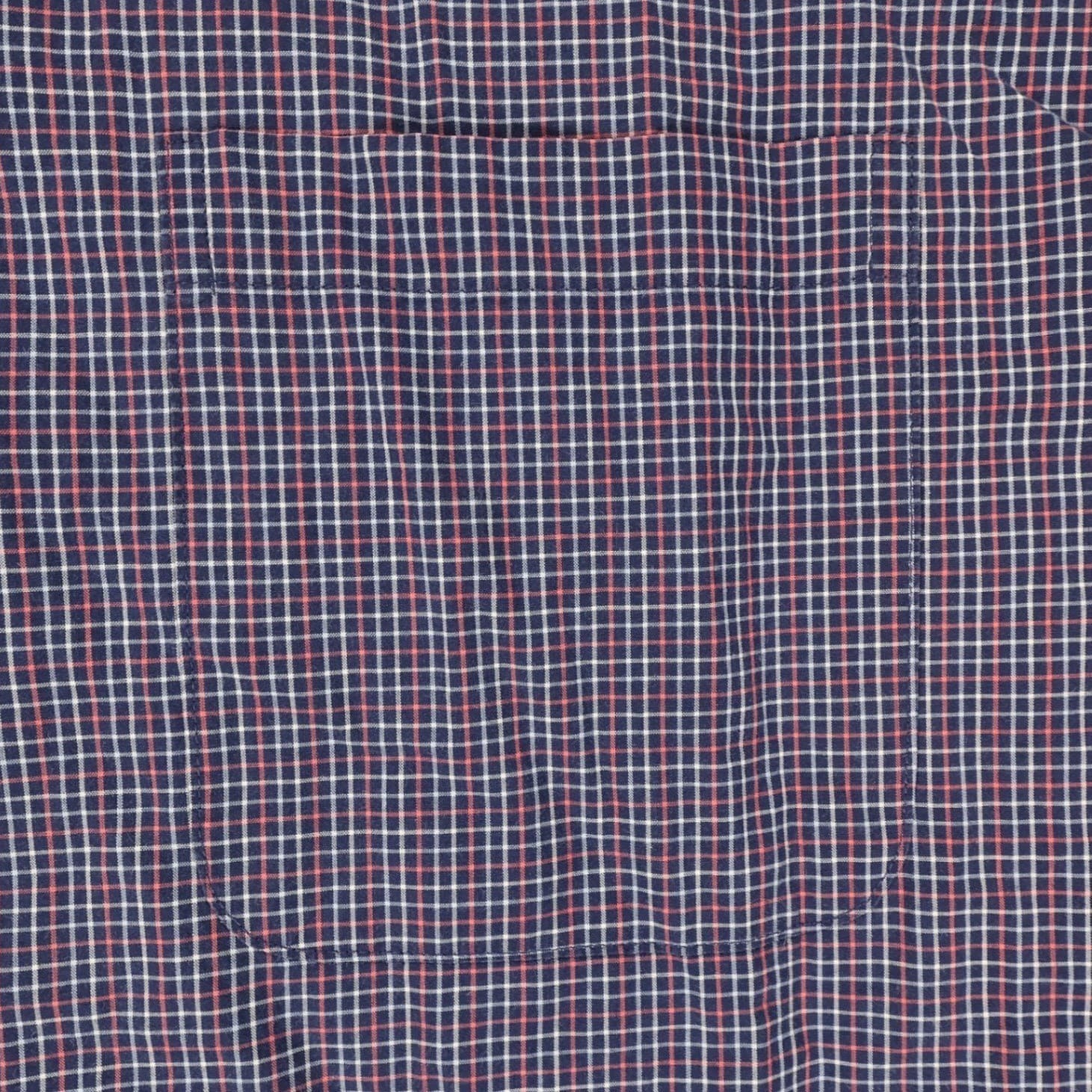 Roundtree & Yorke Button Down Shirt Mens 4XT Blue Red Cotton Plaid Regular Fit - Thumbnail 11