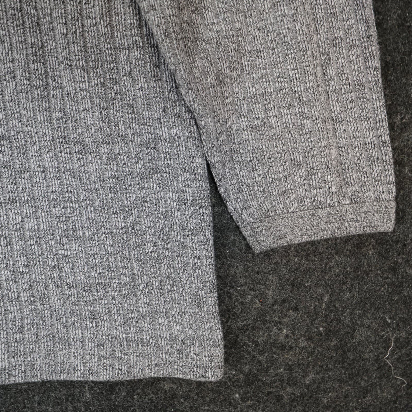 Basic Equipment Sweater Mens Large Gray Cotton Blend Ribbed Crew Neck Casual - Thumbnail 9