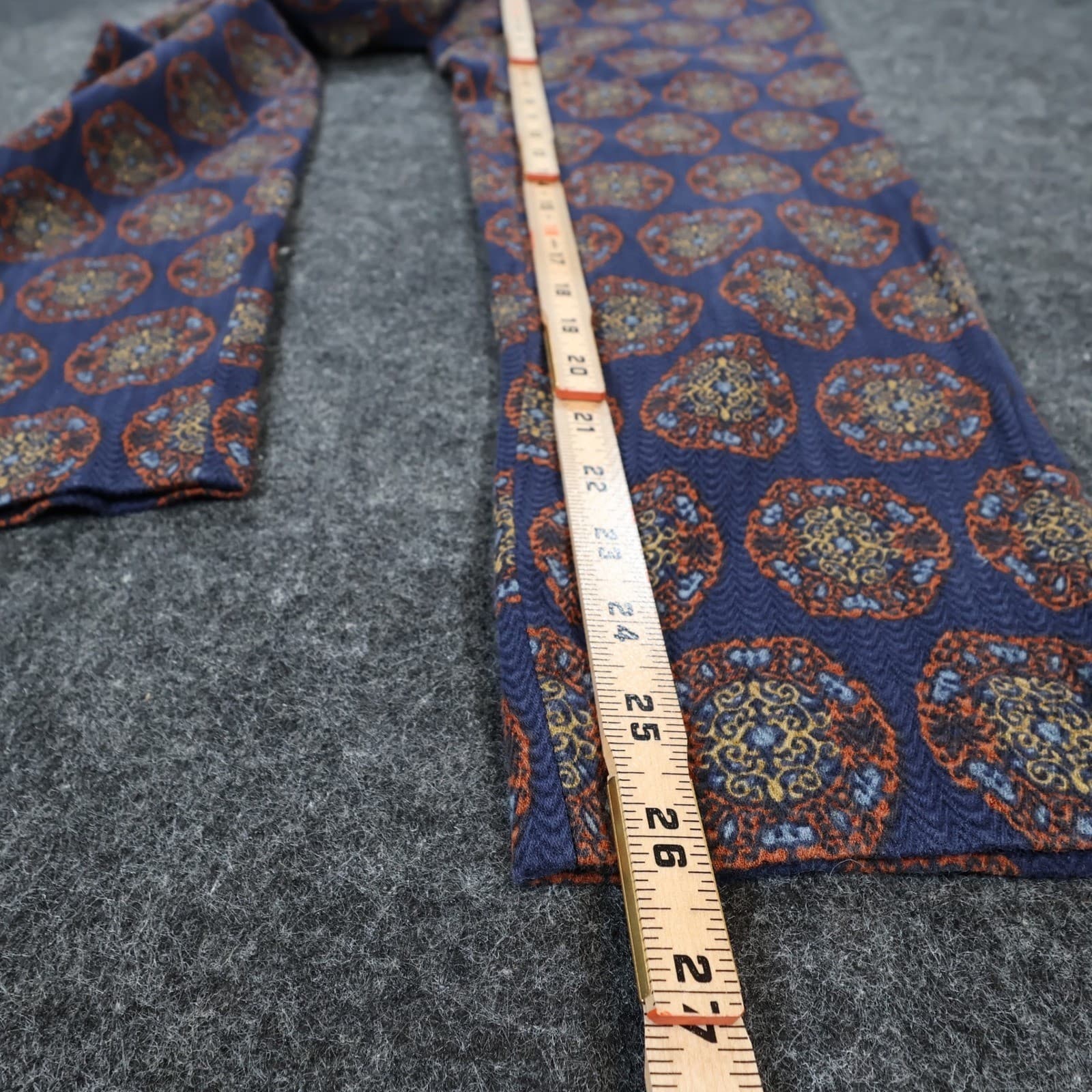 LOFT Julie Pants Womens 4 Blue Rayon Cotton Medallion Print Tapered Ankle - Thumbnail 4