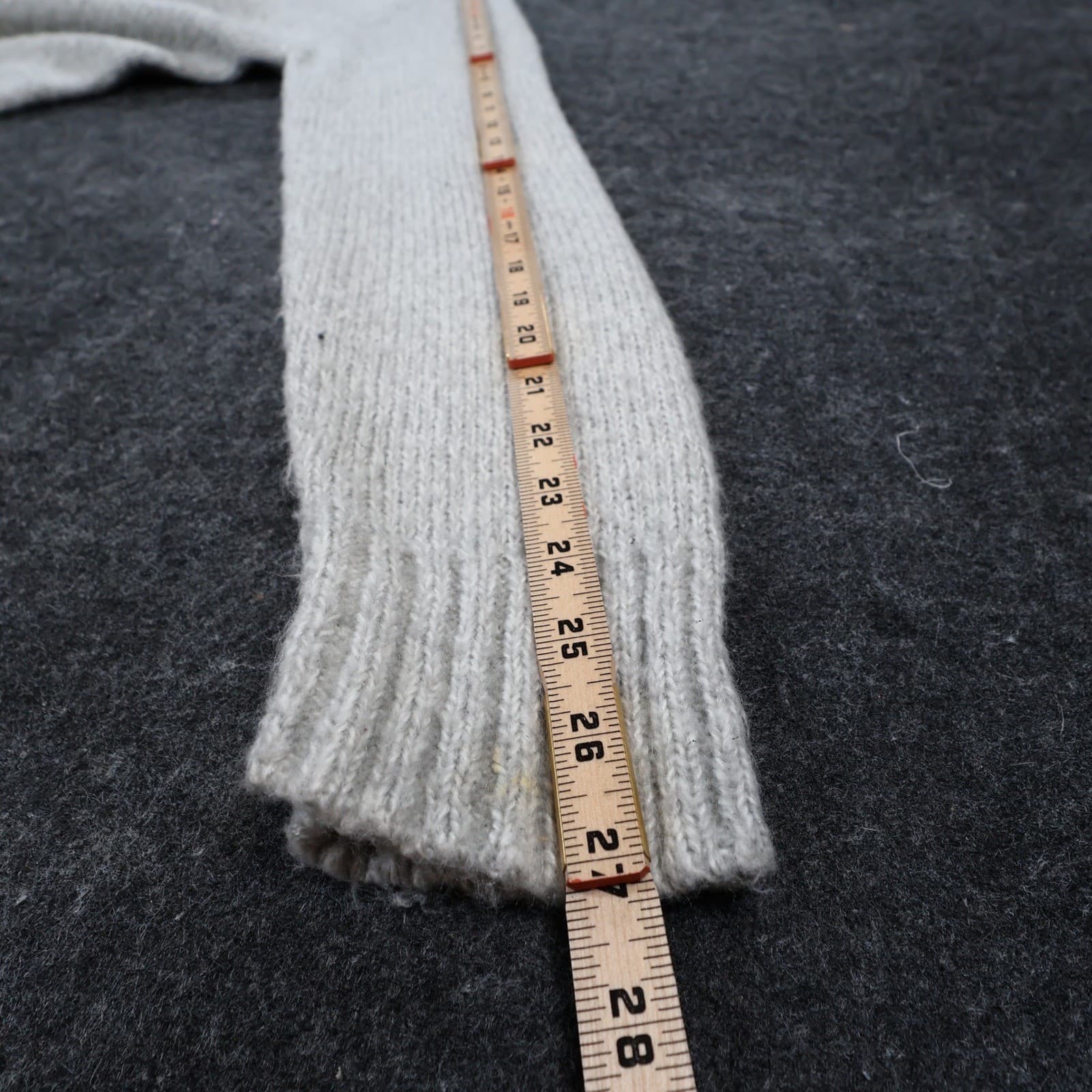 John Henry Shawl Neck Sweater Mens M Gray Excellent Shawl Collar Knit - Thumbnail 4