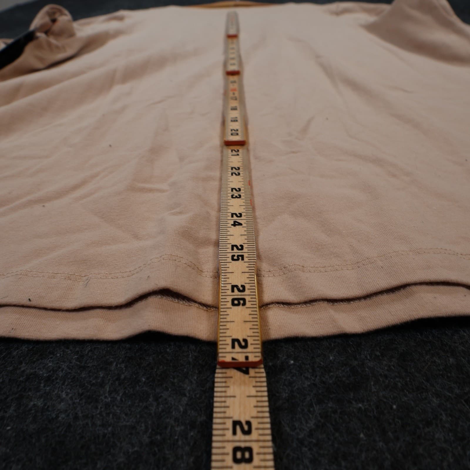 Jessica London Top Womens 18/20 Tan Cotton Spandex Crochet V-Neck 3/4 Sleeve - Thumbnail 5