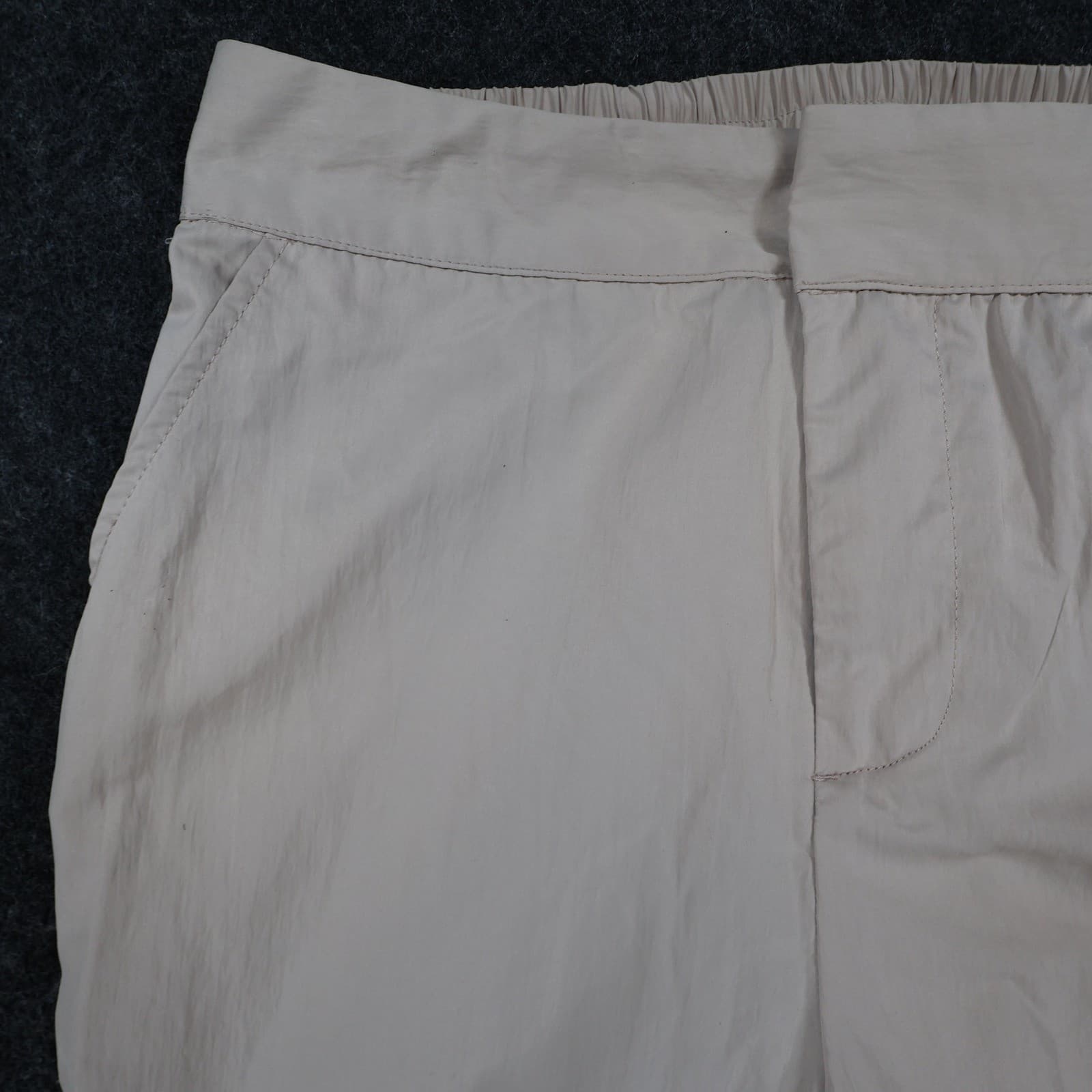 A New Day Parachute Cargo Pants Womens 2 Tan Beige Nylon Baggy Gorpcore Techwear - Thumbnail 11