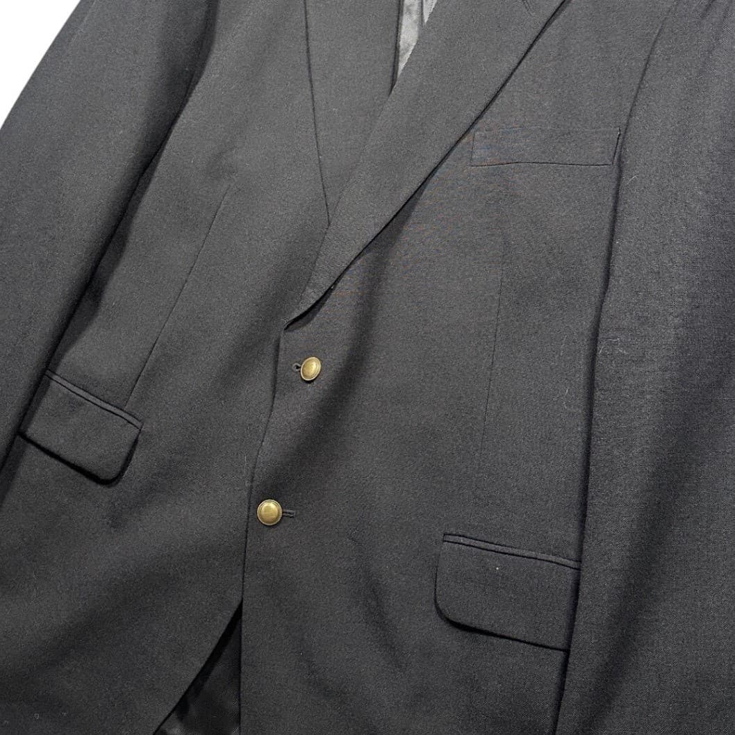 Vintage Etienne Aigner Blazer Sport Coat Mens 50L Navy Blue Wool Two Button - Thumbnail 6