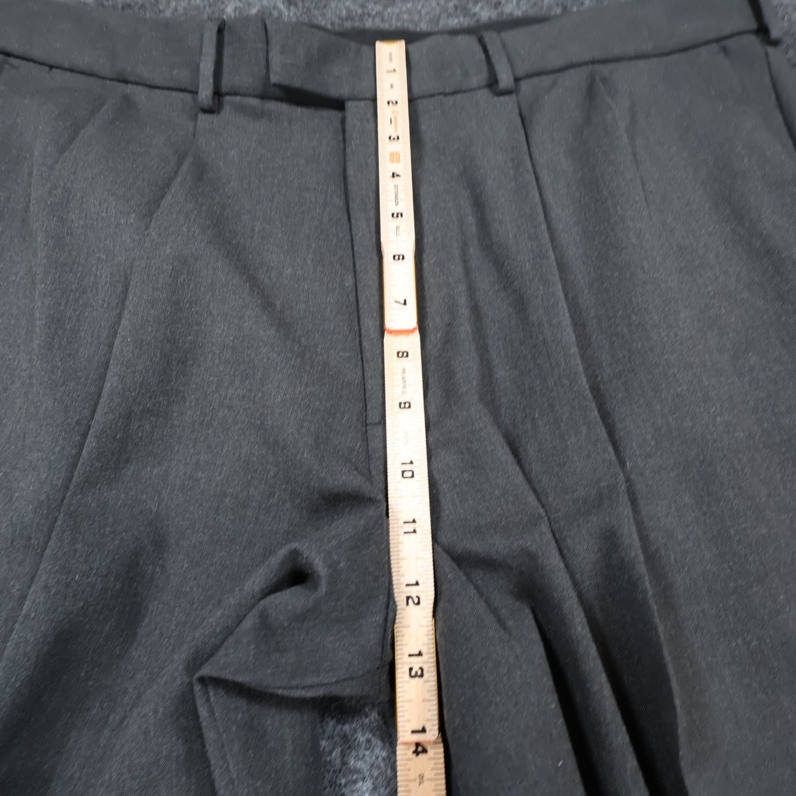 Dockers Dress Pants Mens 38x30 Gray Poly Rayon Pleated Stain Defender Slacks - Thumbnail 5