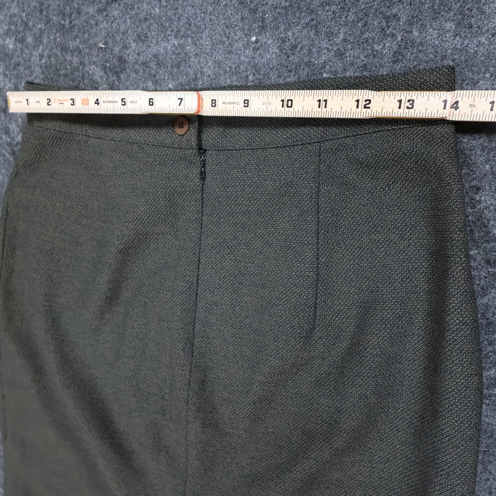 Georgiou Studio Pencil Skirt Womens 8 Green Textured Professional - Thumbnail 4
