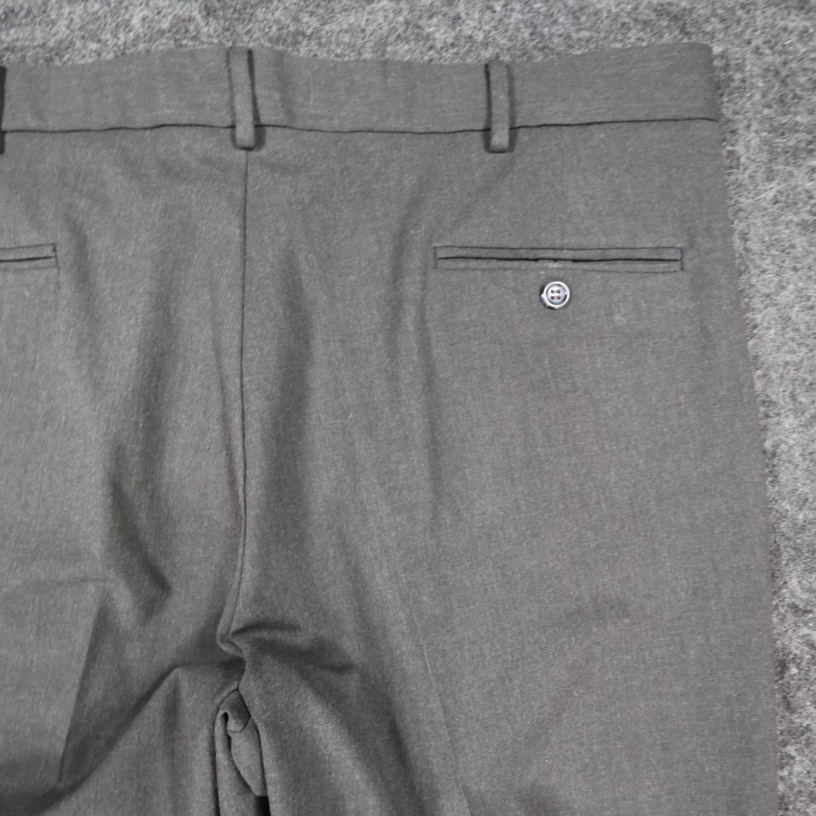 Dockers Dress Pants Mens 38x30 Gray Poly Rayon Pleated Stain Defender Slacks - Thumbnail 12
