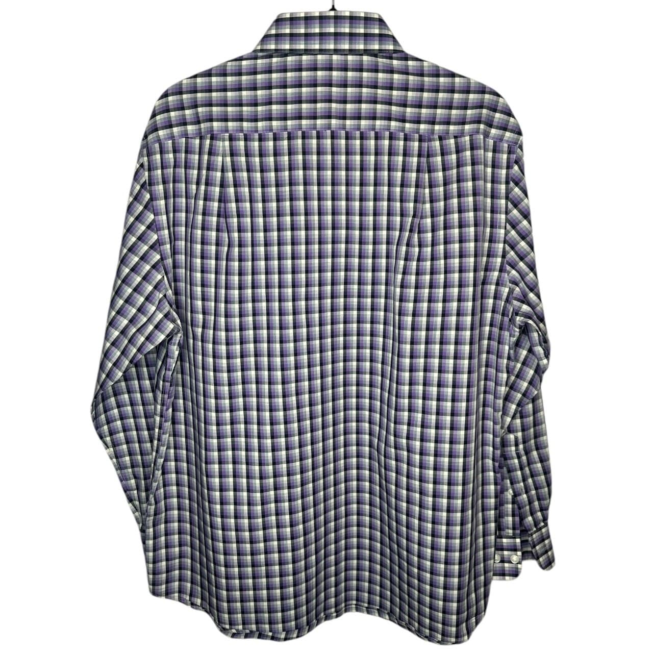 Pronto Uomo Men's L Button-Down Long Sleeve Dress Shirt | Classic Essential - Thumbnail 3