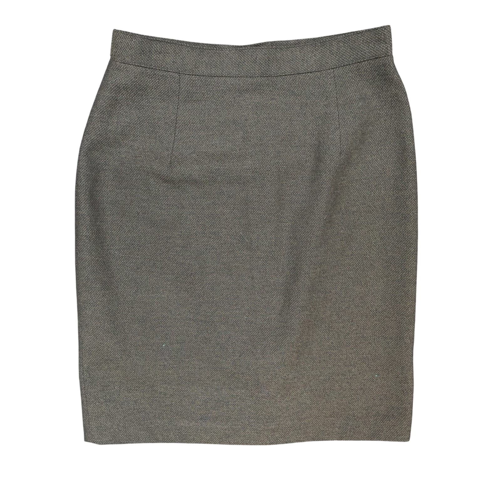 Georgiou Studio Pencil Skirt Womens 8 Green Textured Professional - Thumbnail 3