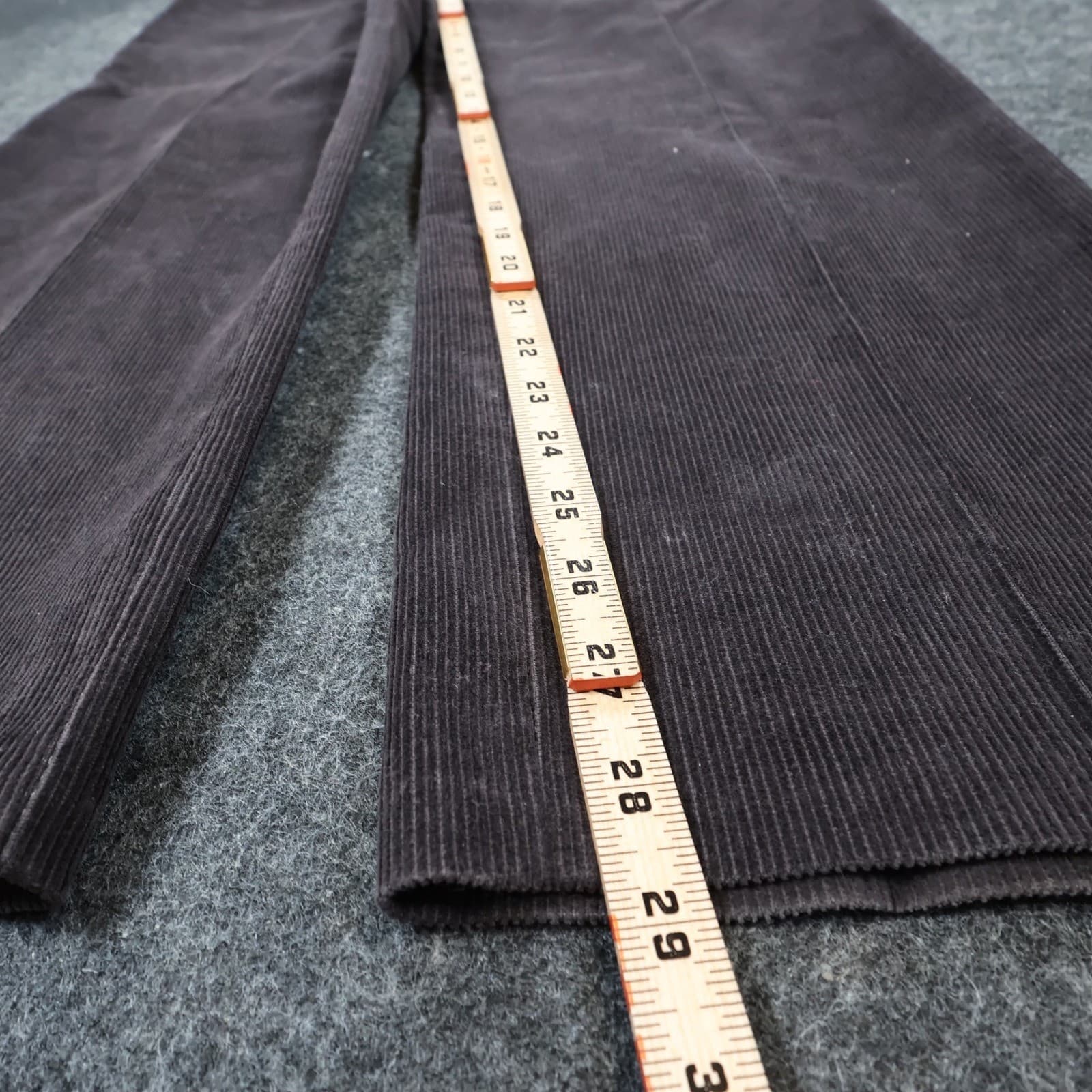 Haggar Corduroy Pants Mens 34x29 Brown Cotton Polyester Regular Fit Trousers - Thumbnail 4