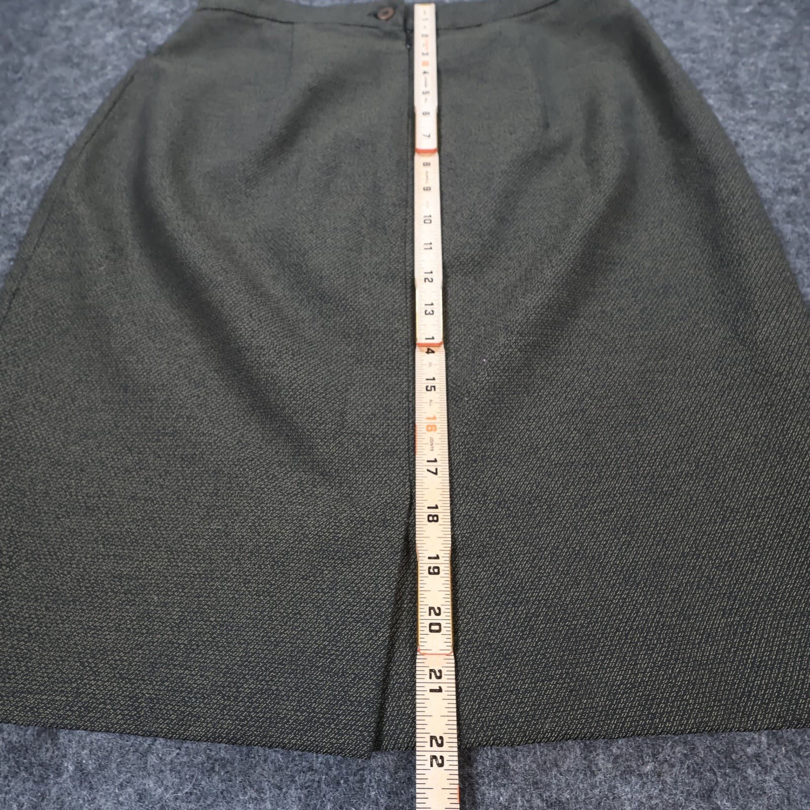 Georgiou Studio Pencil Skirt Womens 8 Green Textured Professional - Thumbnail 5