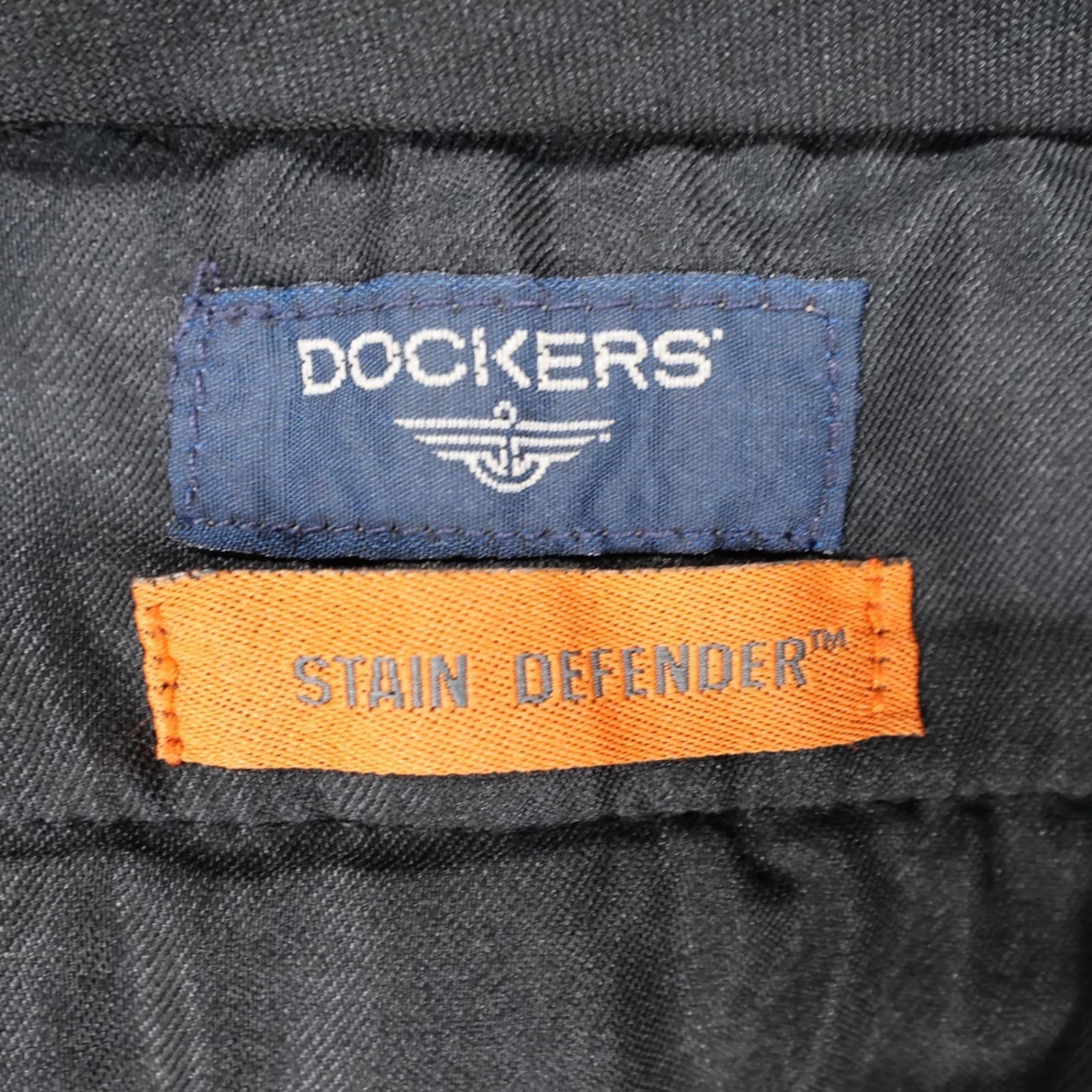 Dockers Dress Pants Mens 38x30 Gray Poly Rayon Pleated Stain Defender Slacks - Thumbnail 7