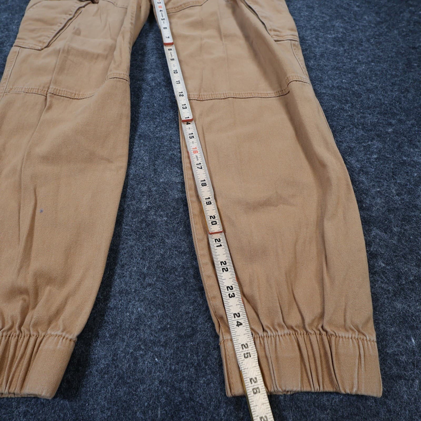 WXYZ Cargo Jogger Pants Mens M Tan Cotton Spandex Regular Utility Streetwear - Thumbnail 4