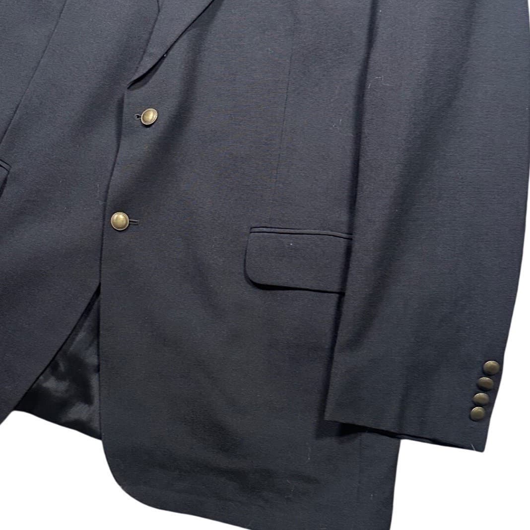 Vintage Etienne Aigner Blazer Sport Coat Mens 50L Navy Blue Wool Two Button - Thumbnail 5