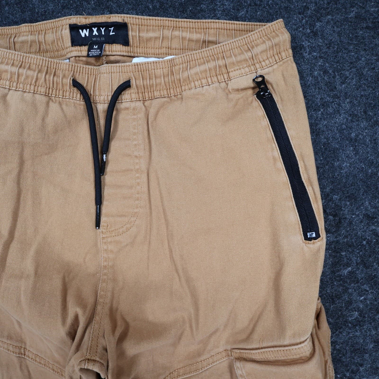 WXYZ Cargo Jogger Pants Mens M Tan Cotton Spandex Regular Utility Streetwear - Thumbnail 11