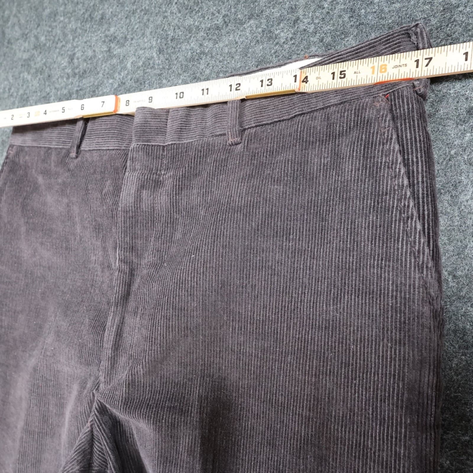 Haggar Corduroy Pants Mens 34x29 Brown Cotton Polyester Regular Fit Trousers - Thumbnail 6