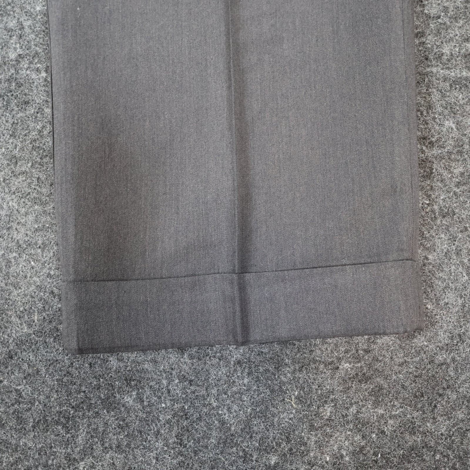 Haggar Dress Pants Mens 38x30 Gray Polyester Rayon Pleated Cuffed Slacks - Thumbnail 12