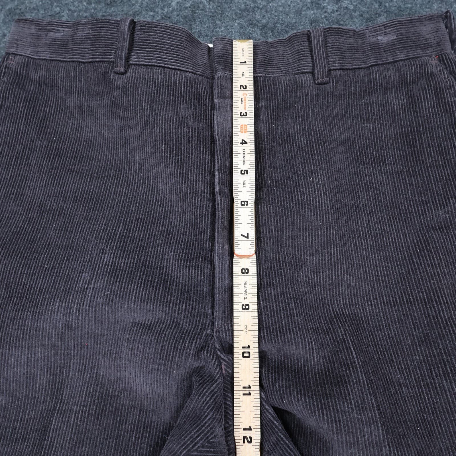 Haggar Corduroy Pants Mens 34x29 Brown Cotton Polyester Regular Fit Trousers - Thumbnail 5