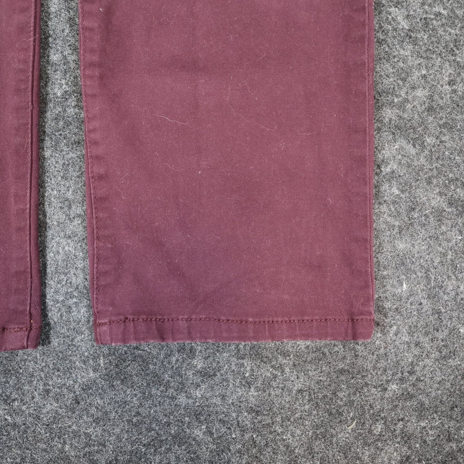 Nine West Pants Womens 14 Purple Cotton Heidi Pull-On Straight Leg Stretch Denim - Thumbnail 13