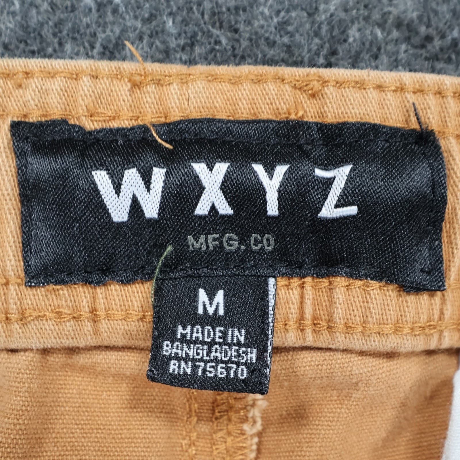 WXYZ Cargo Jogger Pants Mens M Tan Cotton Spandex Regular Utility Streetwear - Thumbnail 7
