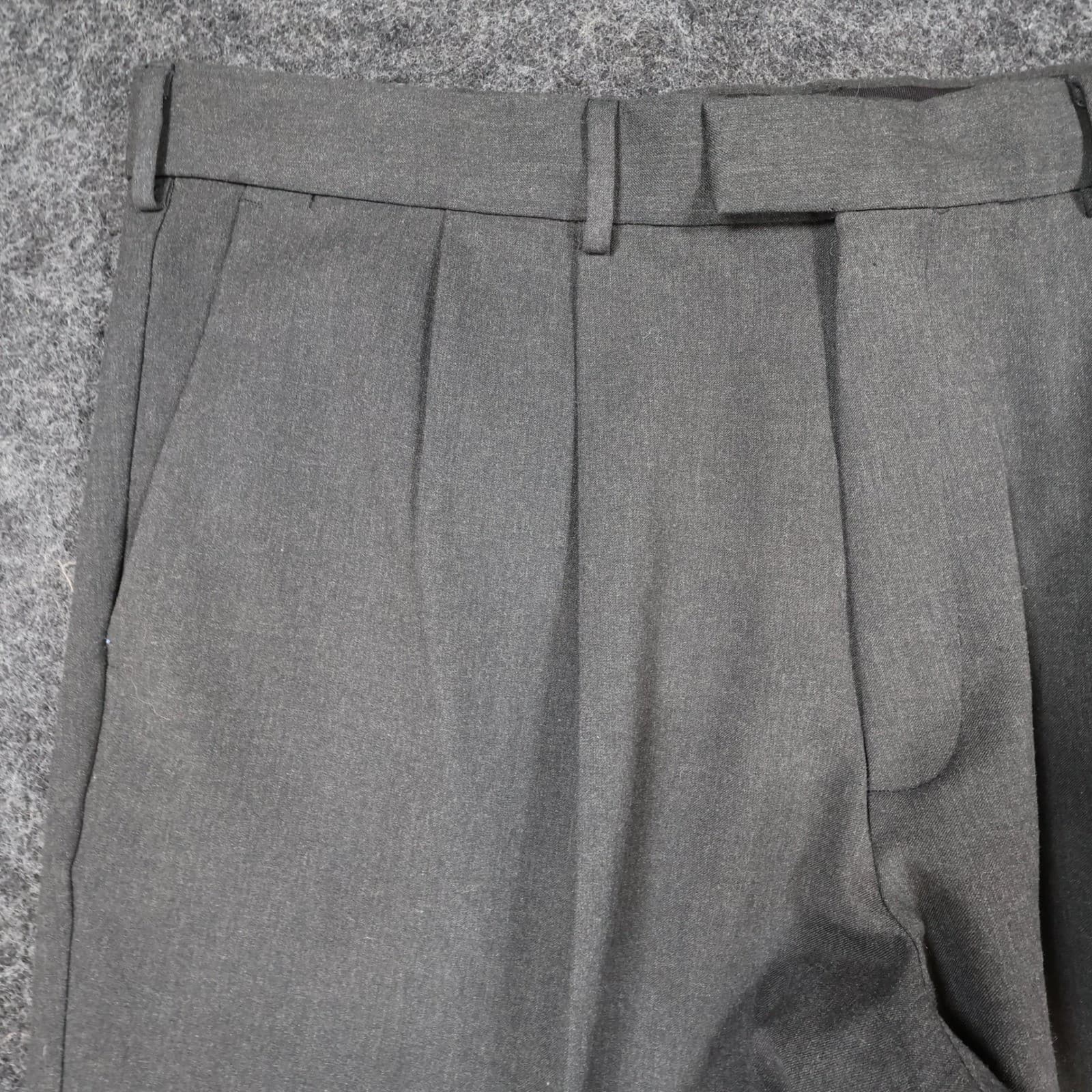 Dockers Dress Pants Mens 38x30 Gray Poly Rayon Pleated Stain Defender Slacks - Thumbnail 11