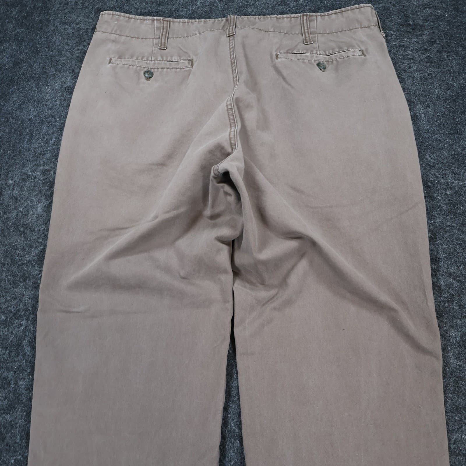 Joseph Abboud Chino Pants Mens 38x32 Brown 100% Cotton Regular Fit Casual - Thumbnail 10