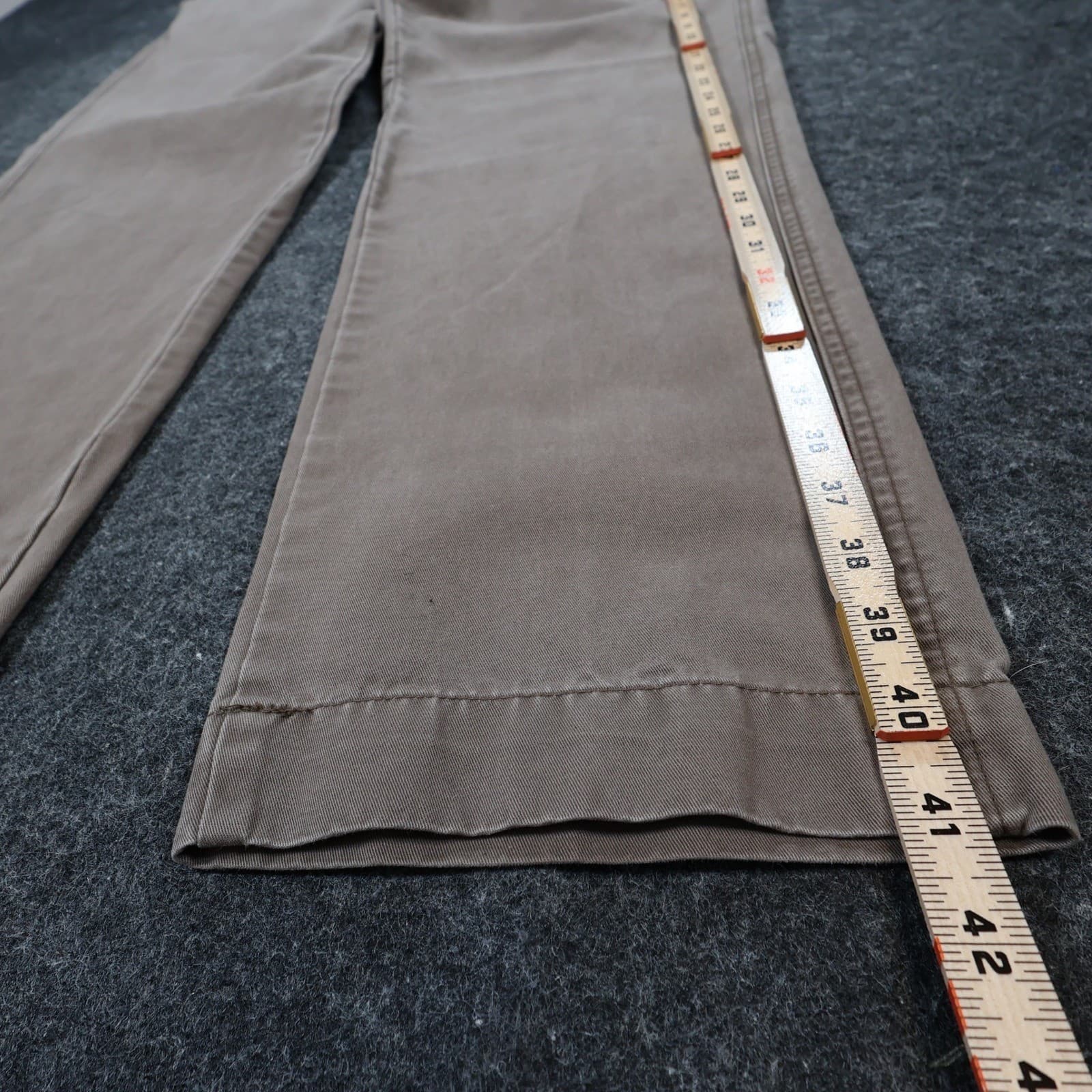 Joseph Abboud Chino Pants Mens 38x32 Brown 100% Cotton Regular Fit Casual - Thumbnail 3