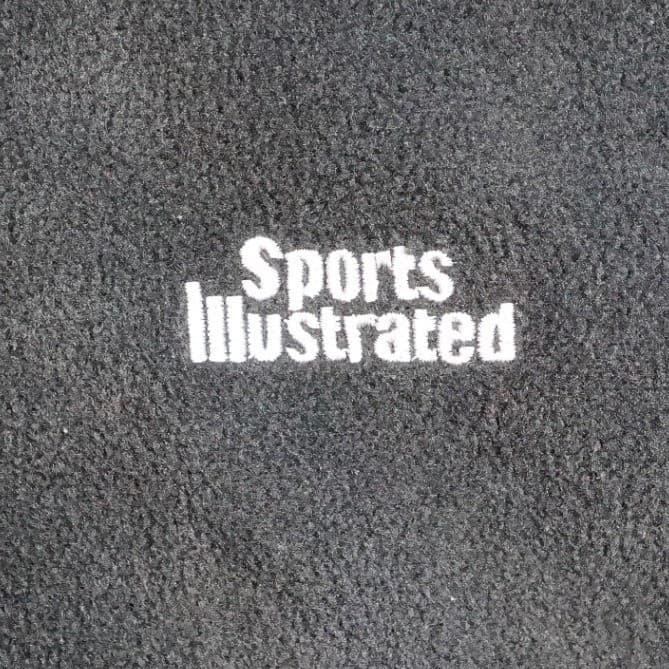 Sports Illustrated Fleece Jacket Mens XL Black Excellent Vintage Full Zip Mock - Thumbnail 4