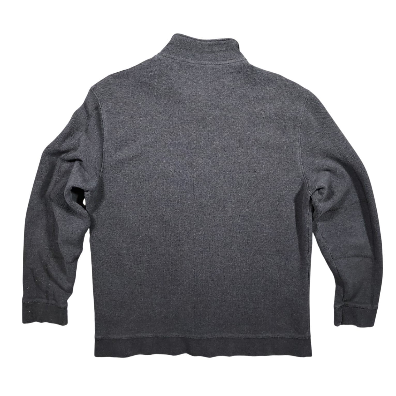 Calvin Klein Quarter Zip Pullover Mens XL Gray Excellent Mock Neck - Thumbnail 2