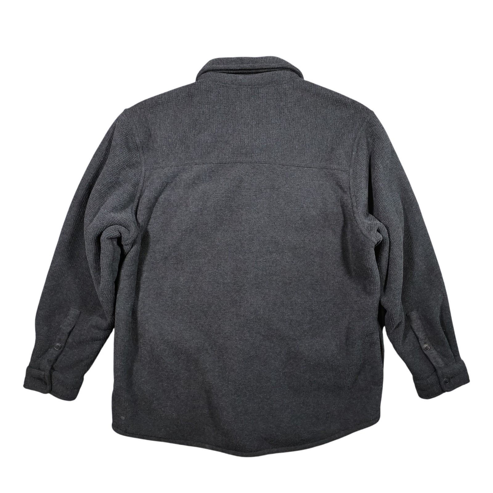 Freedom Foundry Shirt Jacket Mens XXL Gray Excellent Sherpa Lined Fleece Heavy - Thumbnail 2