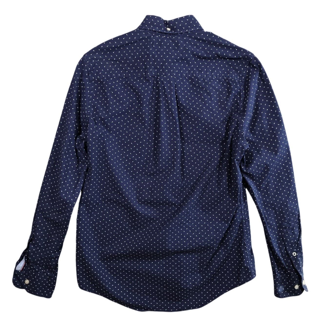 Tommy Hilfiger Button Up Shirt Mens XS Blue Excellent Polka Dot - Thumbnail 3