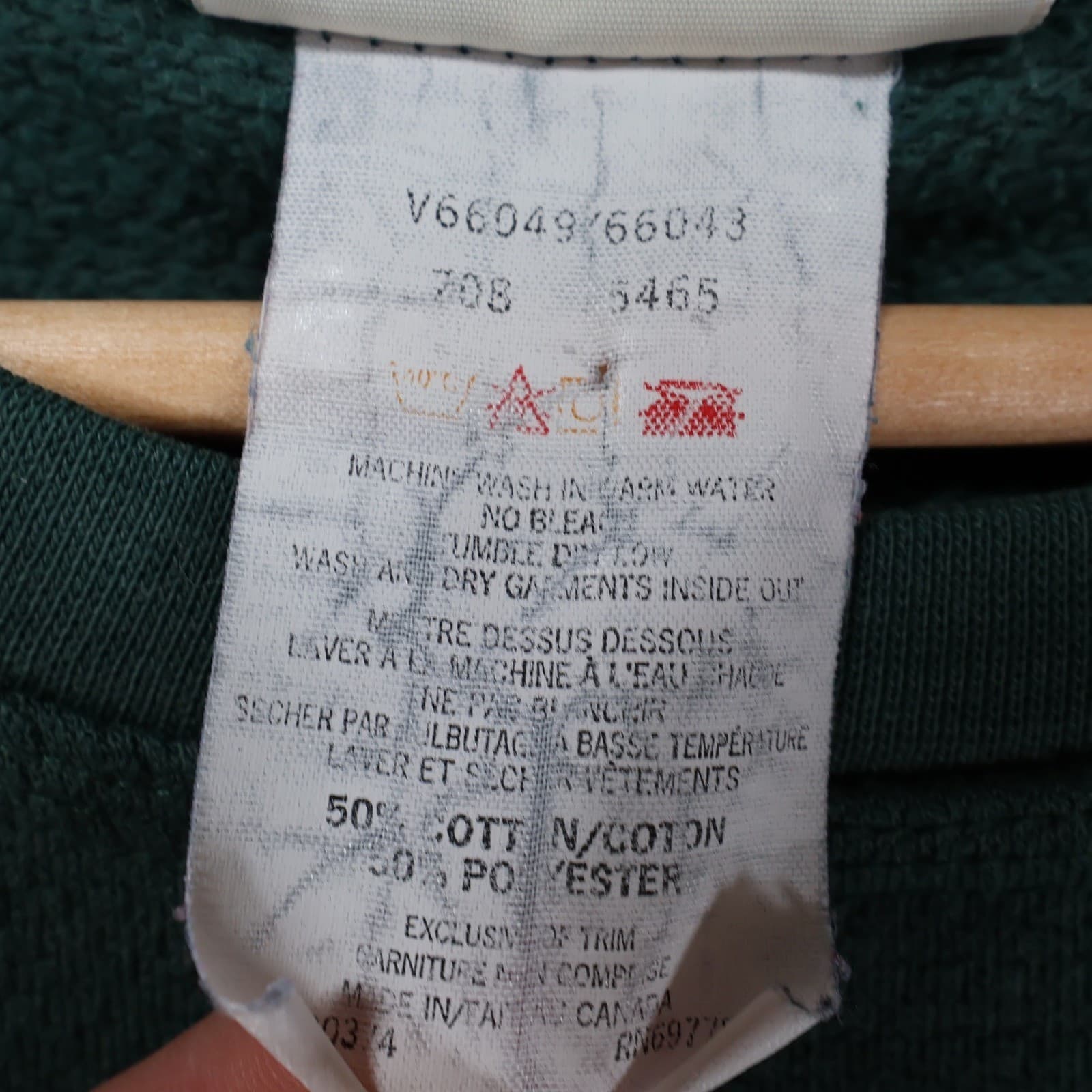 Northern Reflections Sweatshirt Womens Medium Green Cotton Blend Vintage Bird - Thumbnail 8