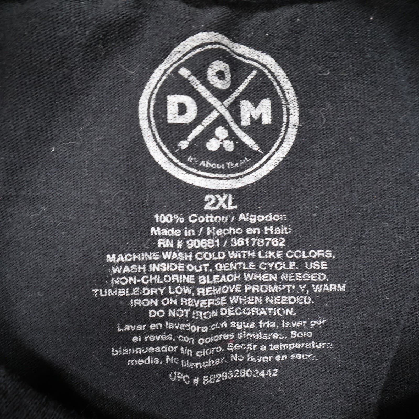 DOM T-Shirt Mens 2XL Black Cotton Be Kind Rainbow Graphic Tee Streetwear - Thumbnail 8