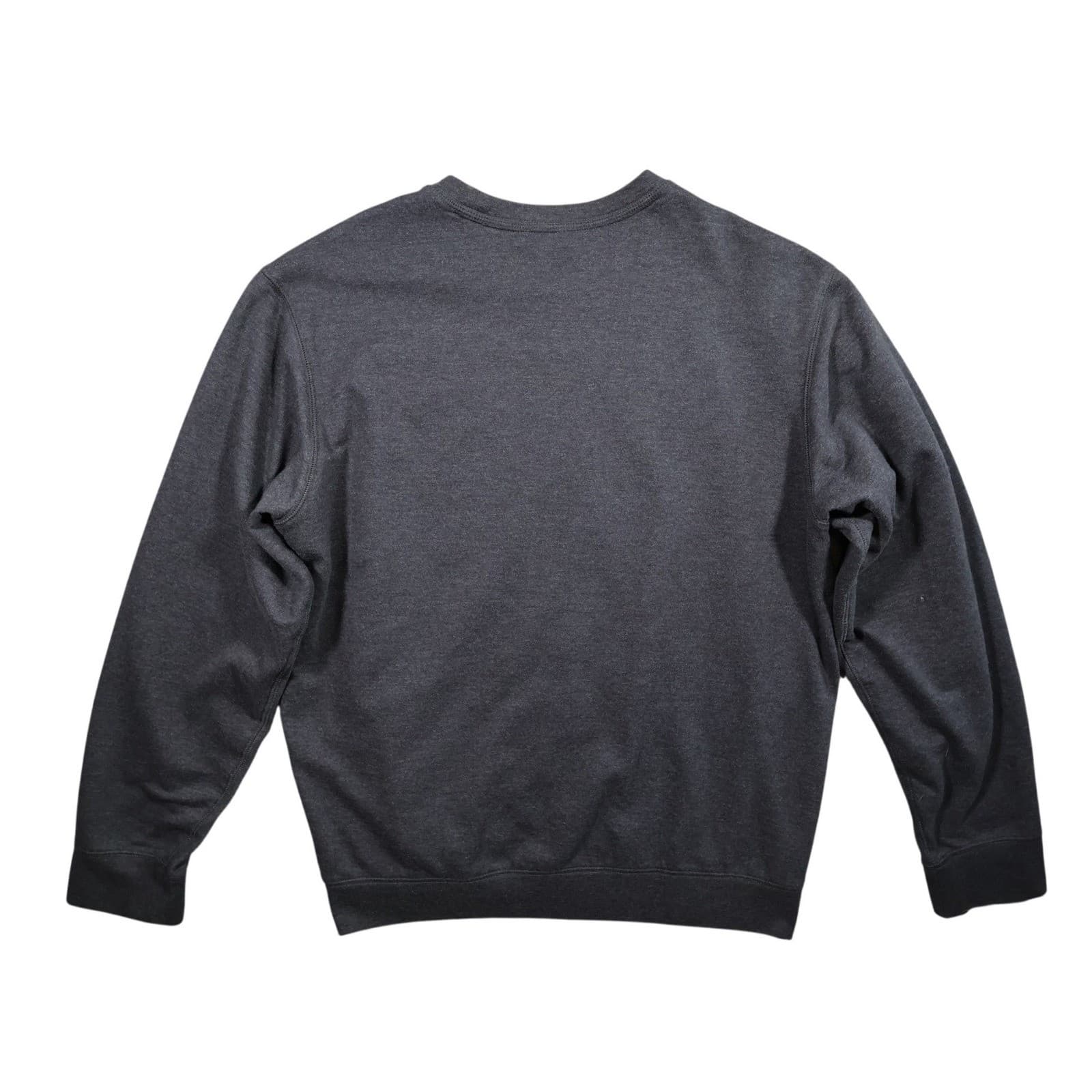 Eddie Bauer Sweatshirt Mens L Gray Excellent Vintage Crewneck Fleece Pullover - Thumbnail 2