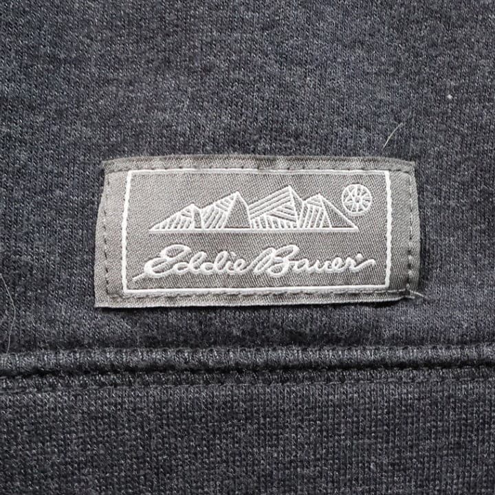 Eddie Bauer Sweatshirt Mens L Gray Excellent Vintage Crewneck Fleece Pullover - Thumbnail 7
