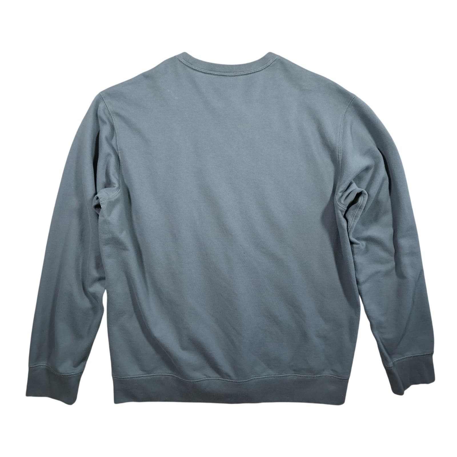 Eddie Bauer Sweatshirt Mens L Blue Vintage Long Sleeve Crew Neck Fleece - Thumbnail 2