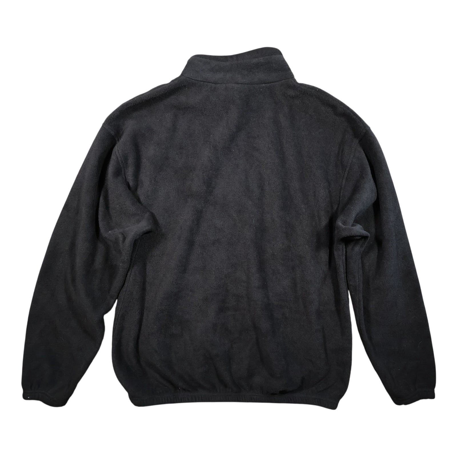 Sports Illustrated Fleece Jacket Mens XL Black Excellent Vintage Full Zip Mock - Thumbnail 2