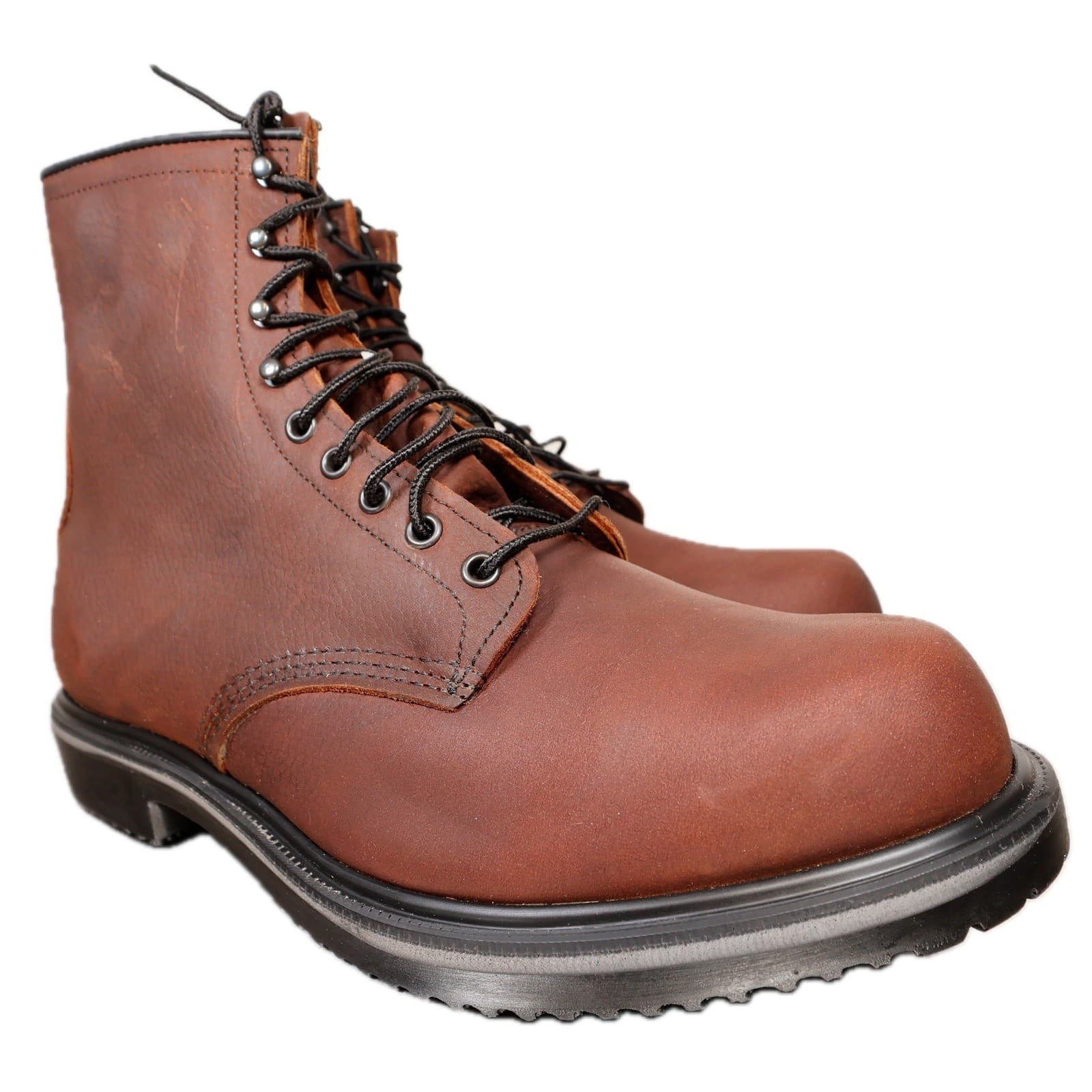 Red Wing 1210 Work Boots Mens 12 E3 Brown Leather 8 Inch Thinsulate Made in USA - Thumbnail 3