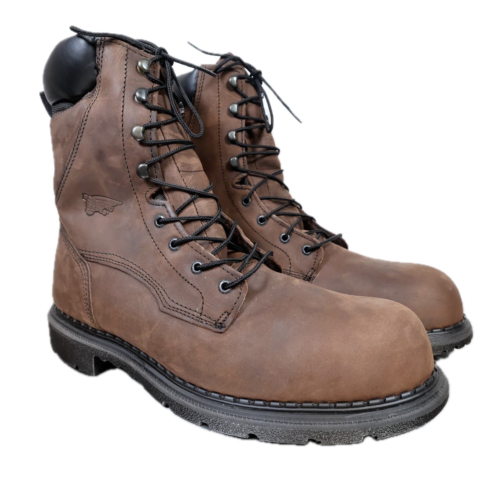 Red Wing DynaForce 1411 Work Boots Mens 13 Brown Leather Waterproof USA - Thumbnail 2